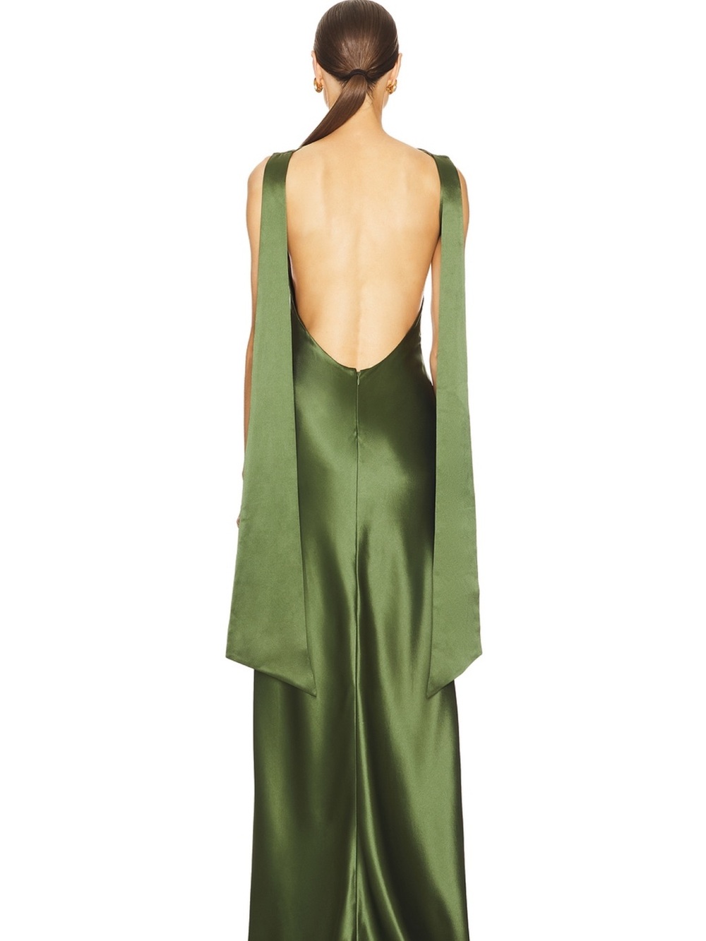 Sau Lee Priscilla Dress - Olive Green - Picture 5 of 6